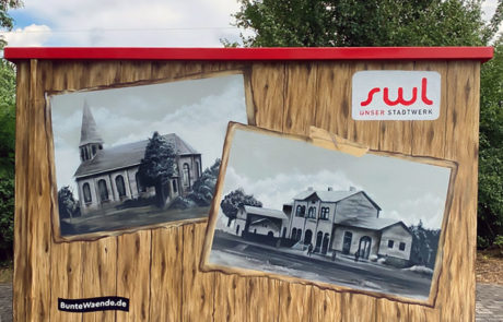 Graffiti Auftrag für die Stadtwerke Lengerich, Traffo, Kattenvenne