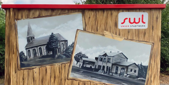 Graffiti Auftrag für die Stadtwerke Lengerich, Traffo, Kattenvenne