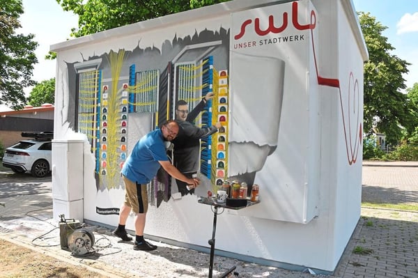 Vorschaubild: Westfälische Nachrichten, Sebastian Rolf greift zu Pinseln und Spraydosen